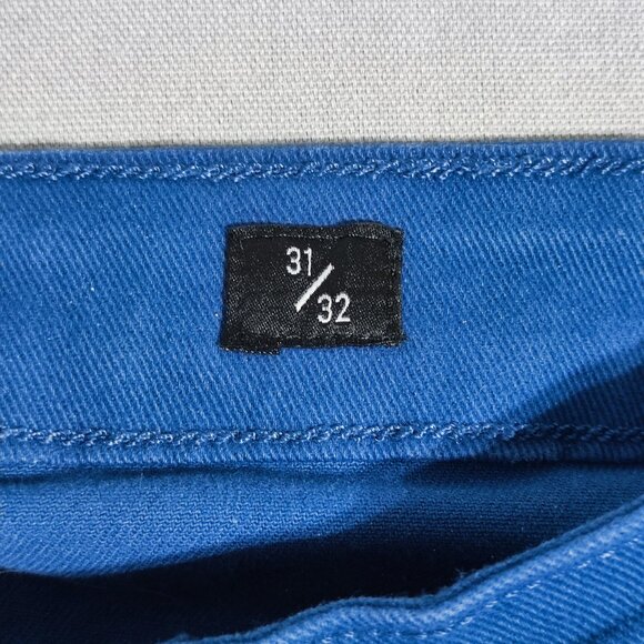 Lucky Brand jeans men's size 31/32 muted pastel blue slim straight leg - Picture 8 of 15